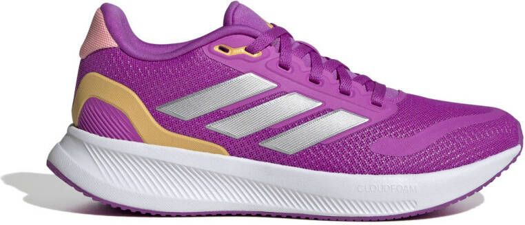 Adidas Sportswear Runfalcon 5 sneakers fuchsia zilver metallic Roze Jongens Meisjes Mesh 36 2 3