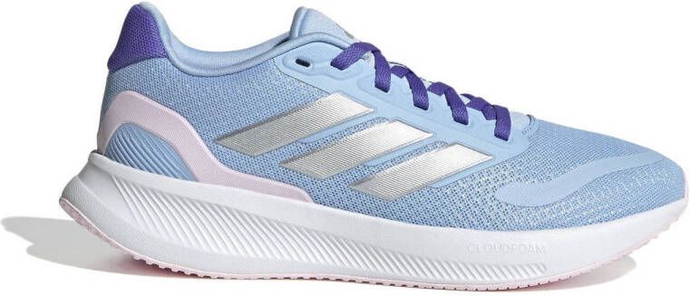 Adidas Sportswear Runfalcon 5 sneakers lichtblauw zilver metallic Mesh 36 2 3
