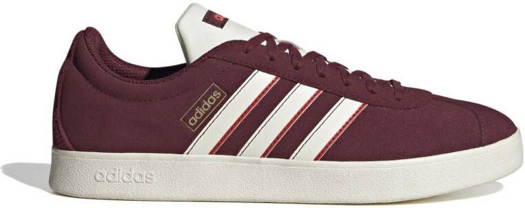 adidas Sportswear VL Court 2.0 sneakers donkerrood wit rood