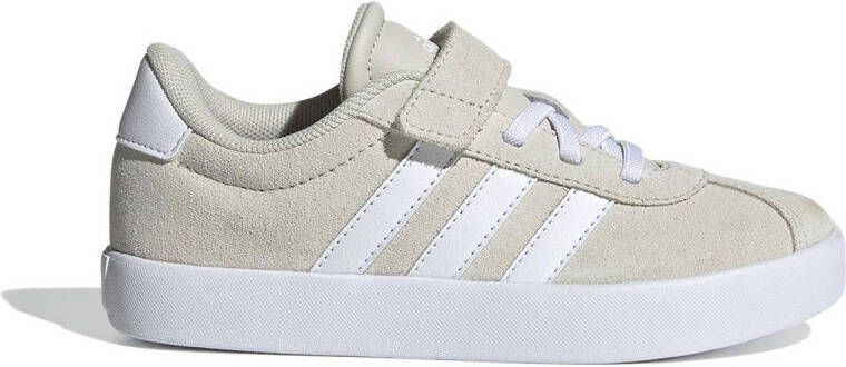 Adidas Sportswear VL Court 3.0 sneakers beige wit Jongens Meisjes Suede 29