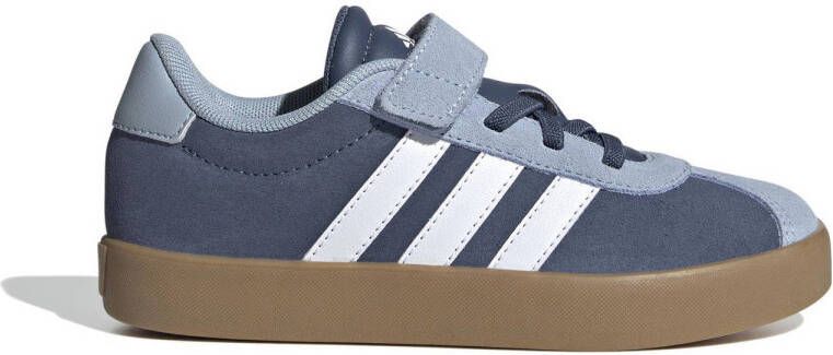 Adidas Sportswear VL Court 3.0 sneakers donkerblauw lichtblauw wit Suede 30