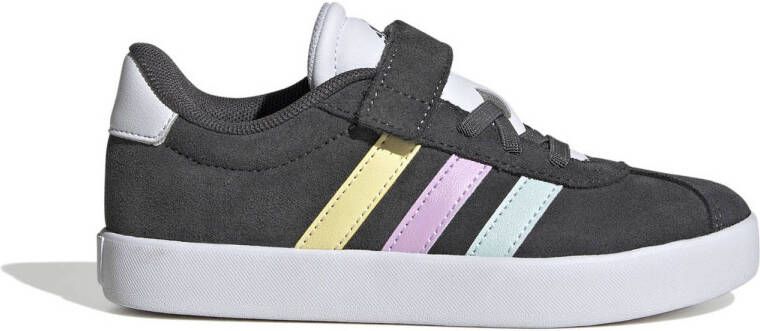 Adidas Sportswear VL Court 3.0 sneakers zwart wit geel roze turquoise