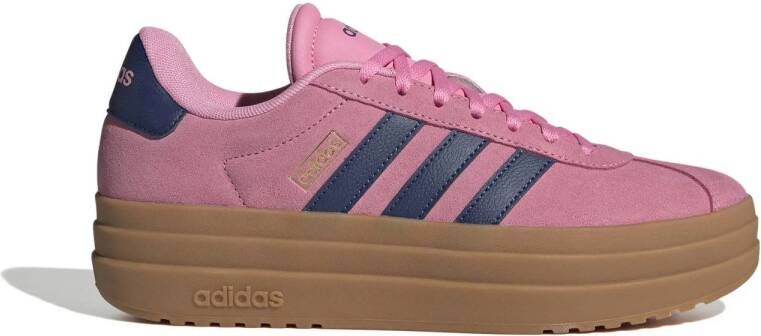 Adidas Vl Court Bold Dames Schoenen Roze Maat: 39 1 3 Leer Foot Locker