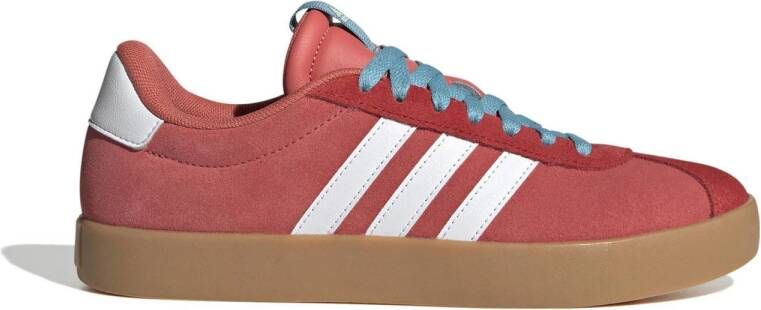 Adidas Sportswear VL Court sneakers rood lichtblauw wit