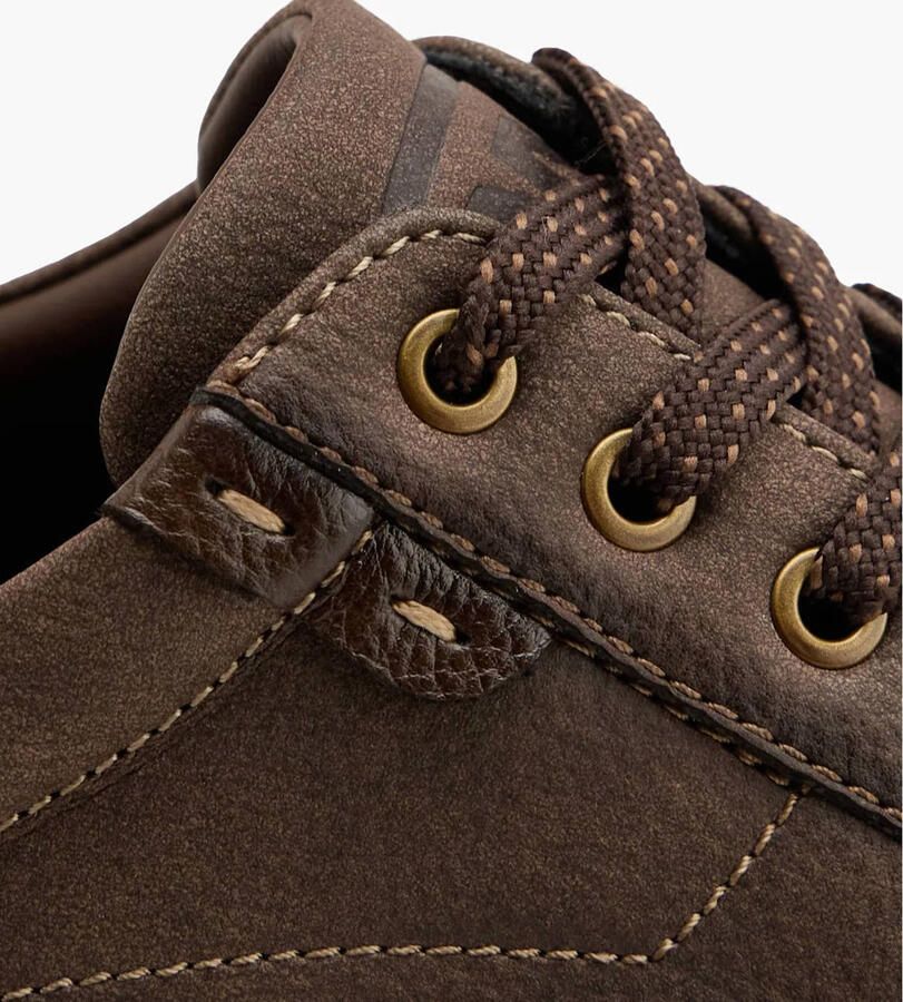 AM SHOE imitatieleren veterschoenen met profielzool bruin - Foto 2