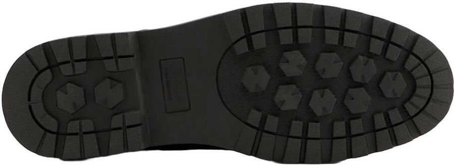 AM SHOE imitatieleren veterschoenen met profielzool zwart - Foto 3