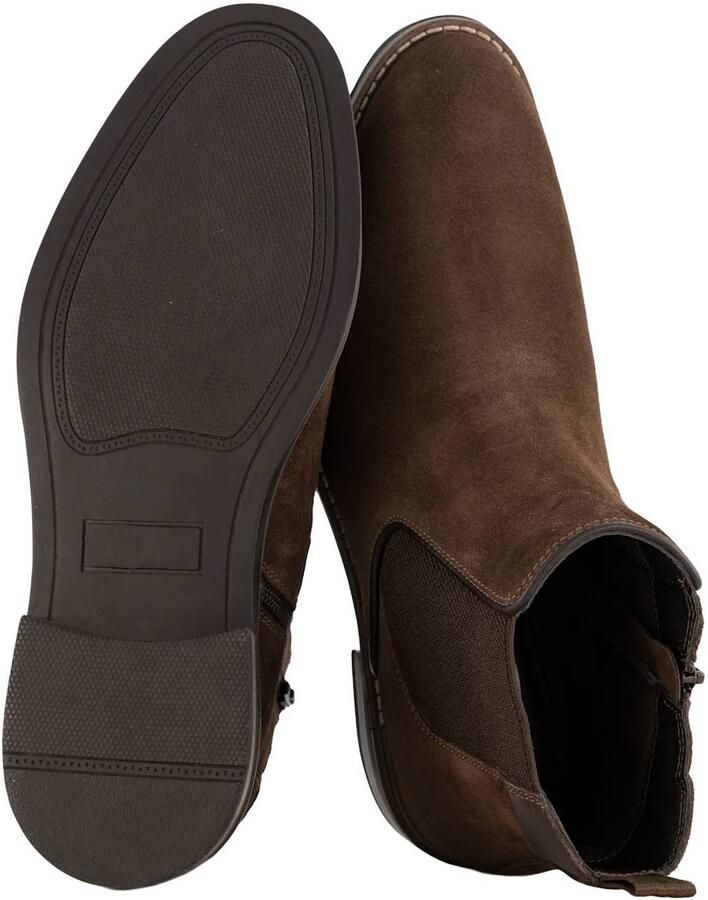 AM SHOE suèdelook enkelboots bruin - Foto 3
