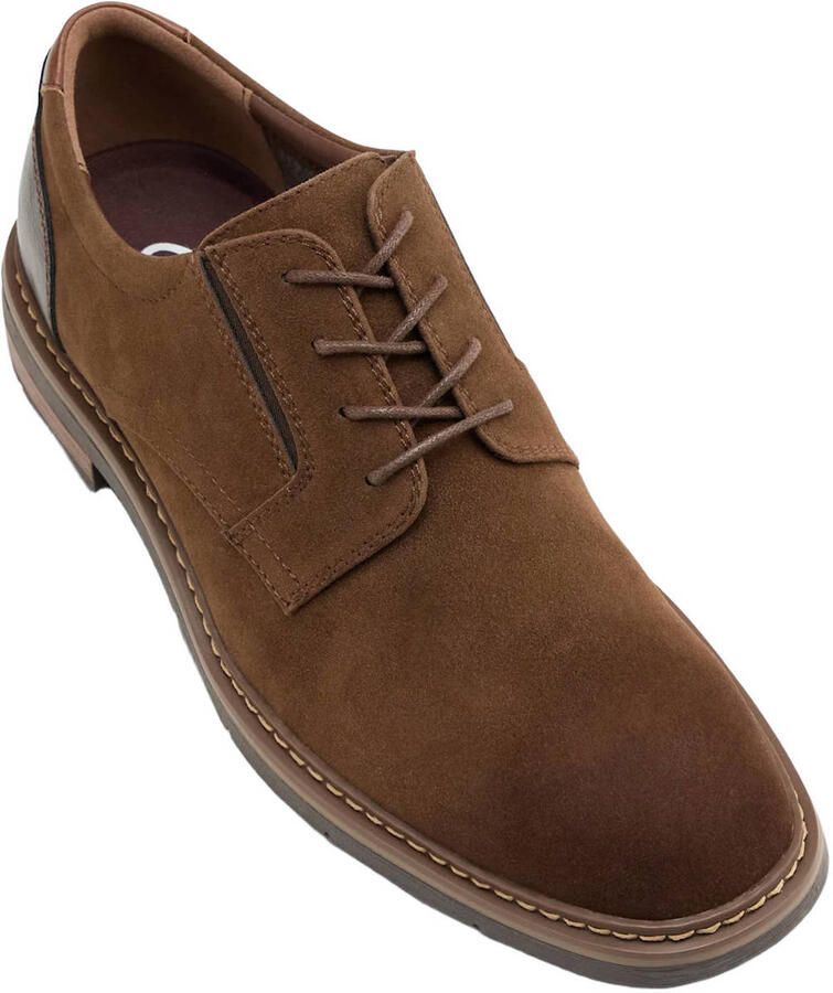AM SHOE suèdelook veterschoenen bruin - Foto 2