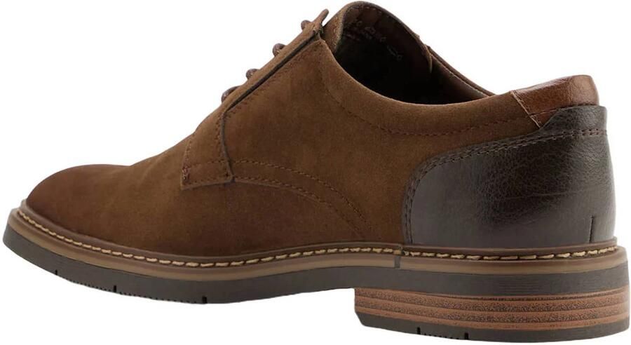 AM SHOE suèdelook veterschoenen bruin - Foto 3