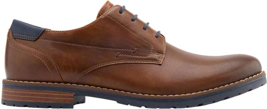 AM SHOE veterschoenen cognac