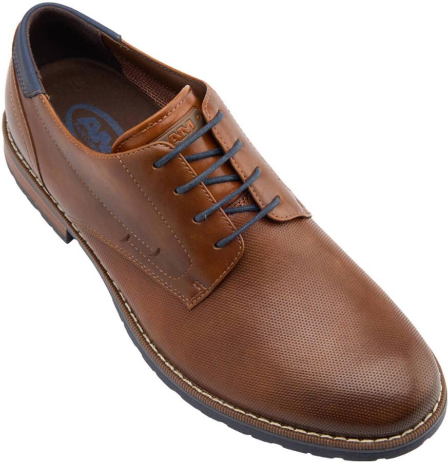 AM SHOE veterschoenen cognac