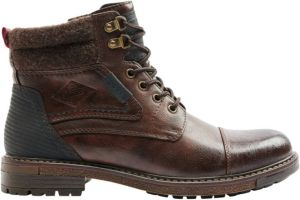 AM SHOE imitatieleren veterboots bruin