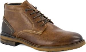 AM SHOE leren veterschoenen cognac