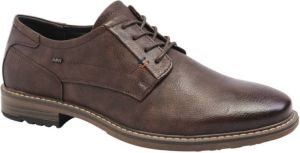AM shoe Donkerbruine veterschoen