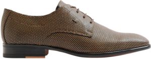AM SHOE veterschoenen met print bruin