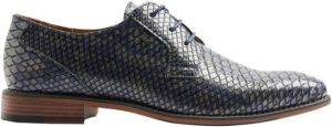 AM SHOE veterschoenen met slangenprint donkerblauw