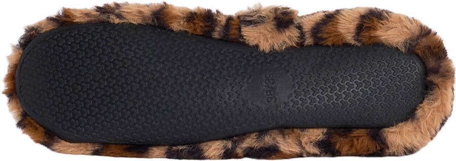 America Today imitatiebont pantoffels met panterprint camel - Foto 3