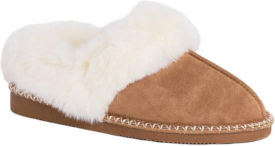America Today Violet Jr pantoffels camel