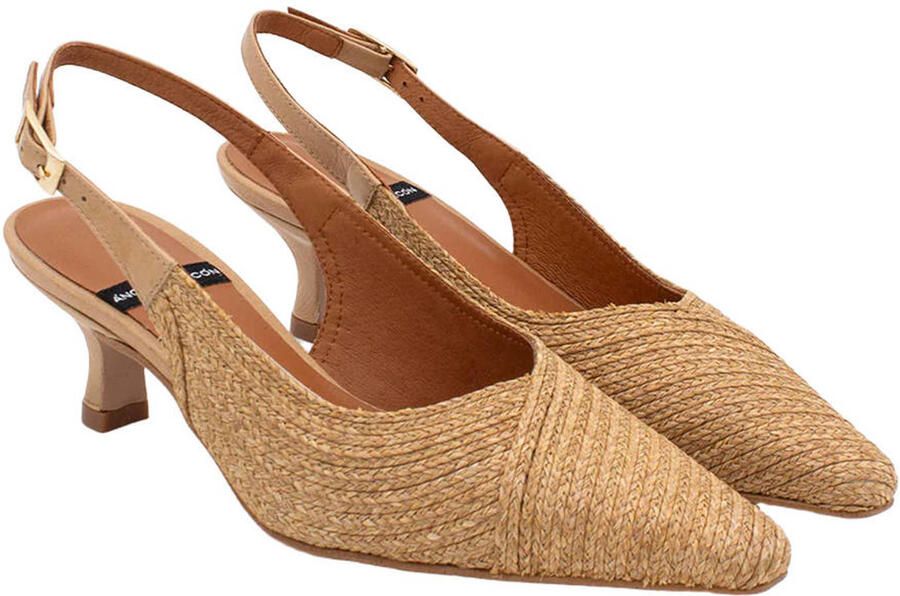 Angel Alarcon Cordela rieten pumps met gevlochten naturel - Foto 3