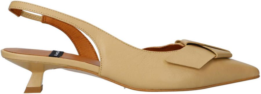 Angel Alarcon leren slingback pumps geel