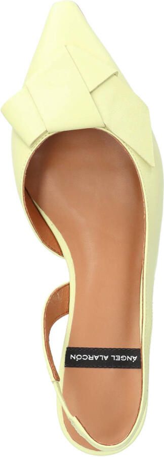 Angel Alarcon leren slingback pumps lichtgeel - Foto 2