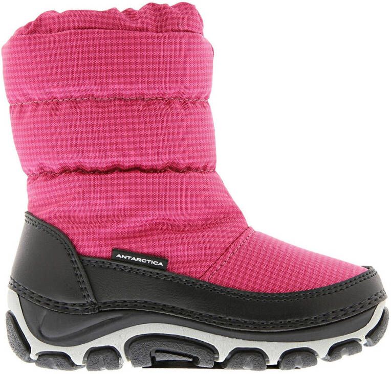 Antarctica Snowboots met ritssluiting voor kinderen AN 123 Fuxia Zwart -22EU