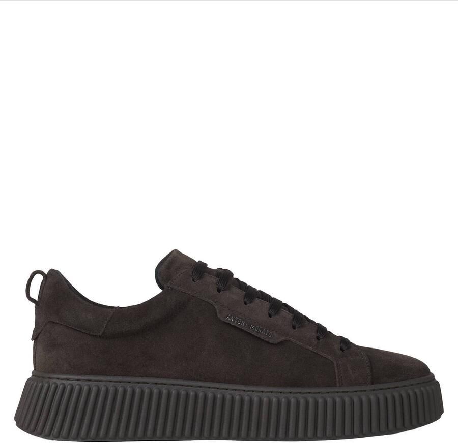 Antony Morato Hopper leren sneakers donkerbruin