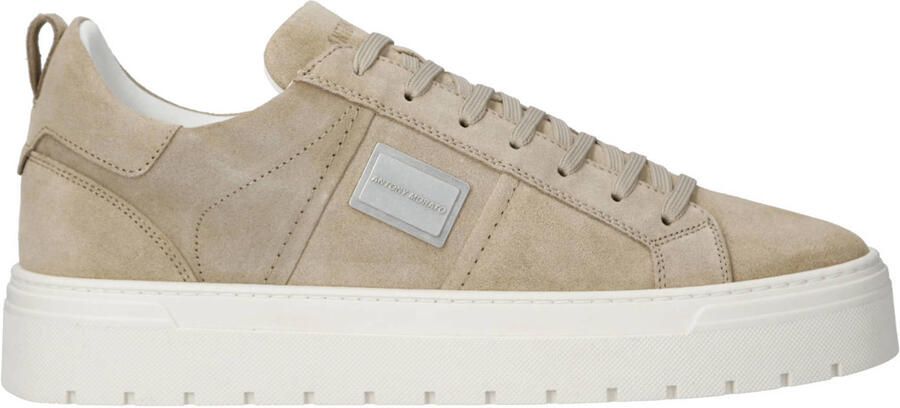 Antony Morato Heren Lage sneakers Moose Mmfw01880 Beige Suède
