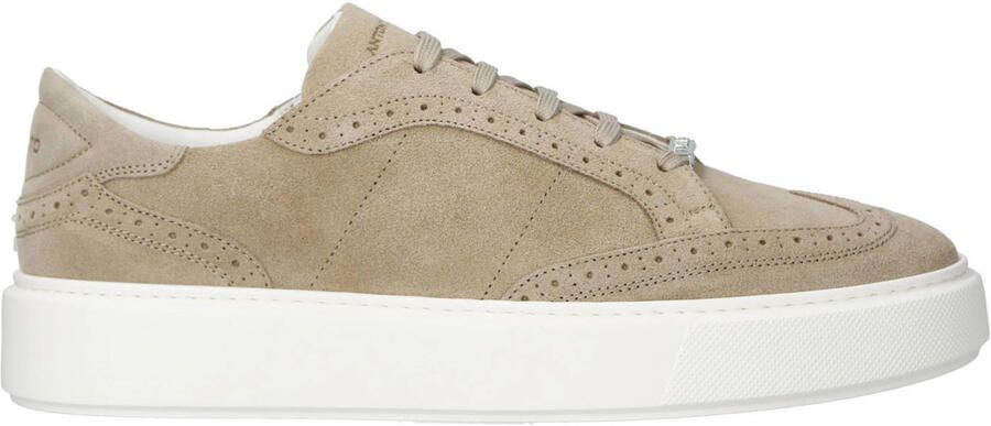 Antony Morato Leren sneakers met ajourpatroon model 'POWELL SUÈDE'