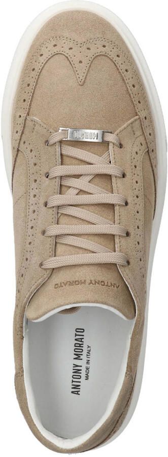 Antony Morato Leren sneakers met ajourpatroon model 'POWELL SUÈDE' - Foto 3