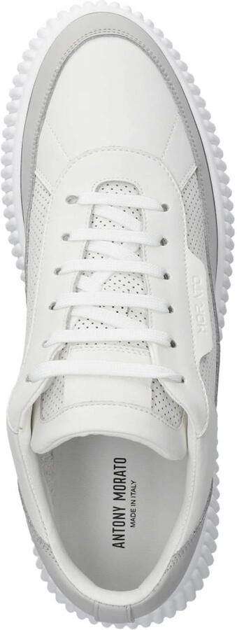 Antony Morato Rhys leren sneakers wit - Foto 3