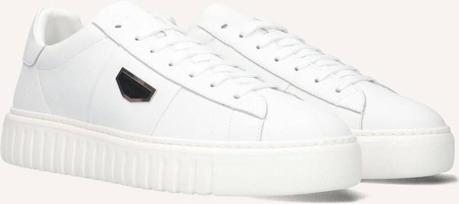 Antony Morato Heren Sneakers Mmfw01913 Leren Lage sneakers Wit - Foto 3