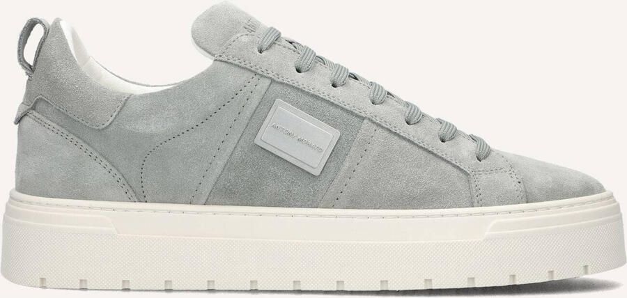 Antony Morato MMFW01880 LE300005 4087 Sneakers Blauw Suede Heren Blauw Grijs