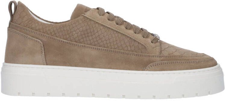 Antony Morato Flint animal suède sneakers beige