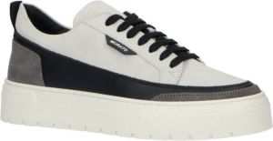 Antony Morato MMFW01539-LE300005 leren sneakers wit multi