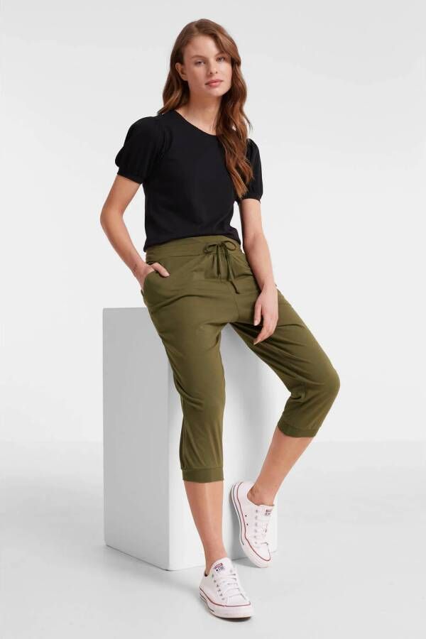 Anytime harem capri jogger khaki