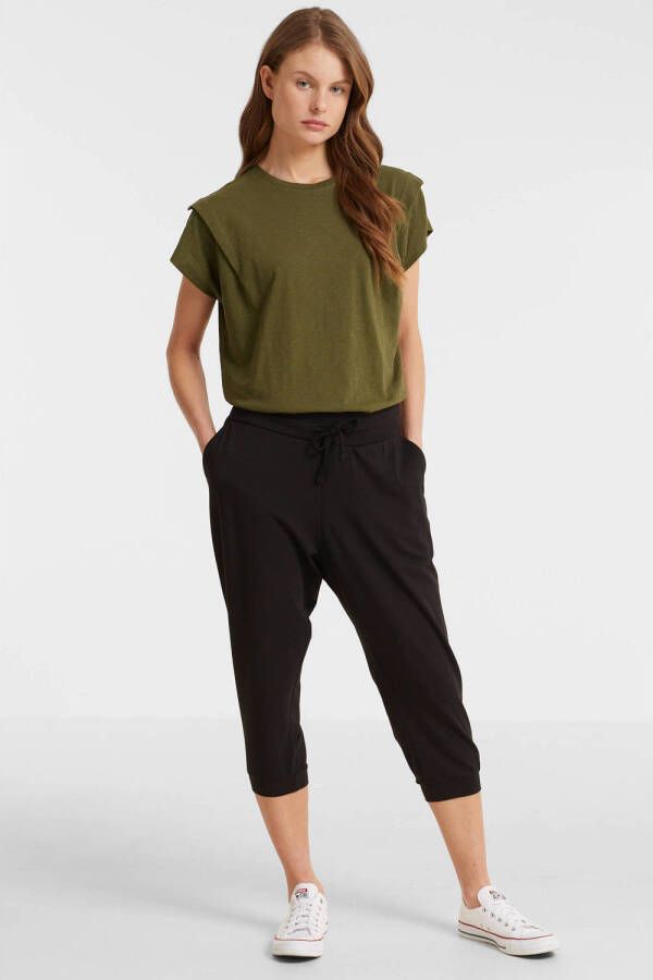 Anytime harem capri jogger zwart