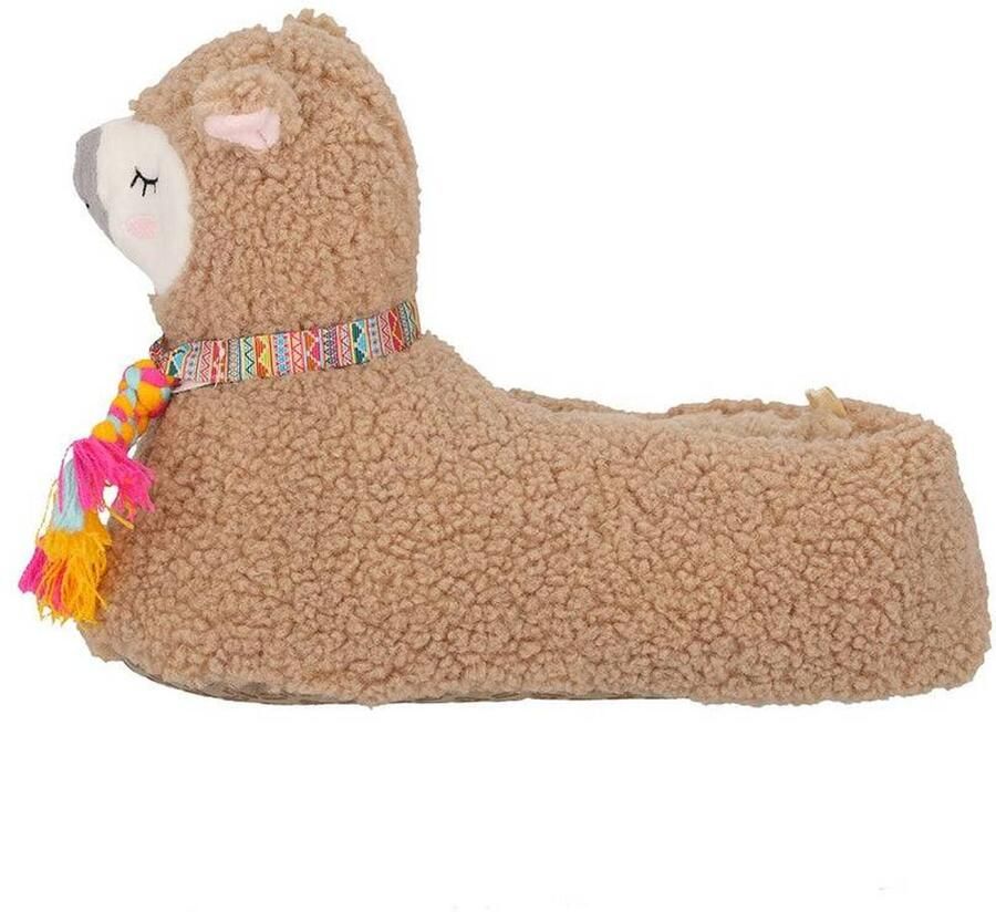 Apollo Pantoffels Meisjes Alpaca Bruin Pantoffels kinderen Sloffen