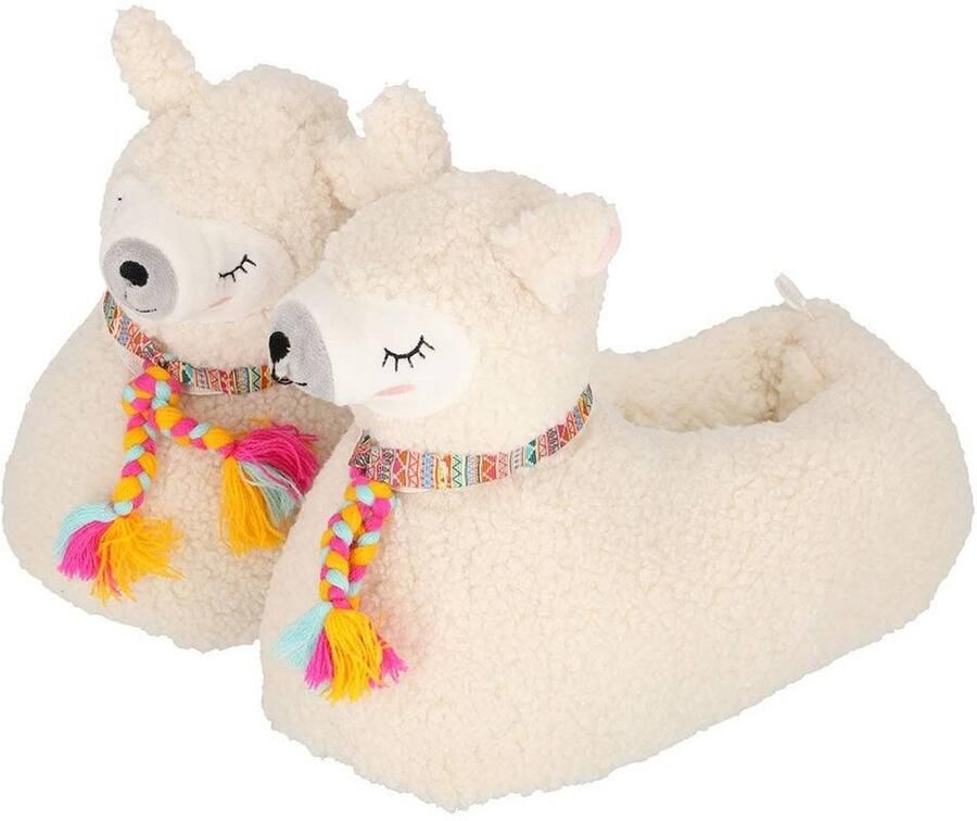 Apollo Pantoffels Meisjes Alpaca Beige Pantoffels kinderen Sloffen