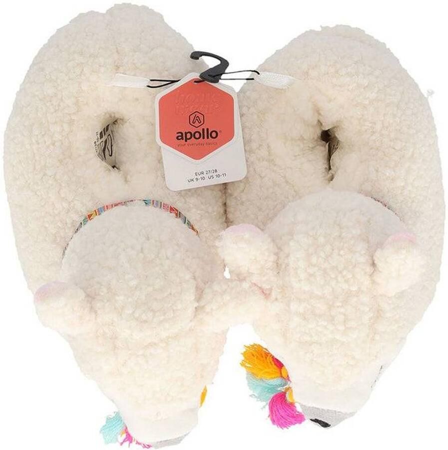 Apollo Pantoffels Meisjes Alpaca Beige Pantoffels kinderen Sloffen - Foto 2