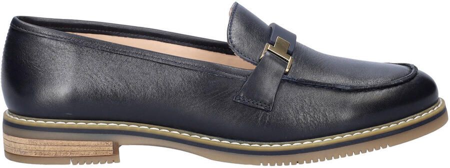 Ara Cambridge Trotteur leren loafers met siergesp blauw
