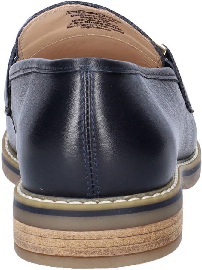 Ara Cambridge Trotteur leren loafers met siergesp blauw - Foto 2