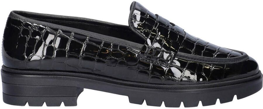Ara leren loafers zwart