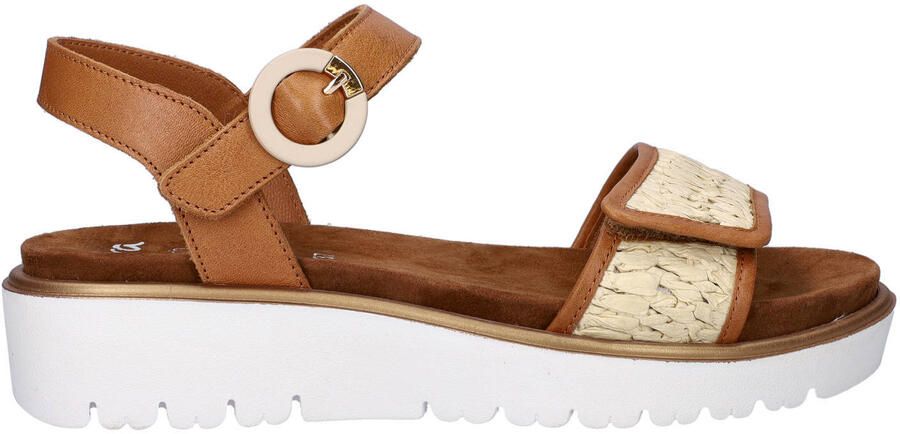 Ara leren sandalen cognac