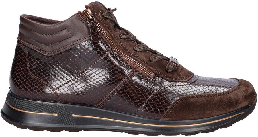 Ara Osaka 2.0 lakleren sneakers met dierenprint bruin