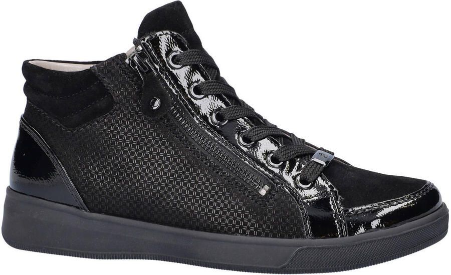 Ara Rome Hightop lakleren sneakers zwart