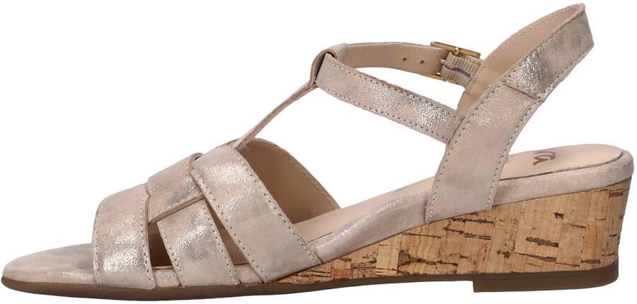 Ara Sirmione suède sleehakken met sleehak goud metallic - Foto 2