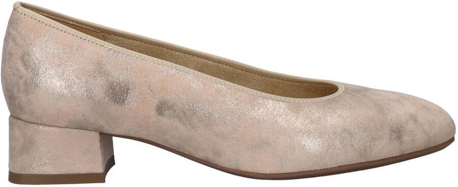 Ara suède pumps met lage hak beige