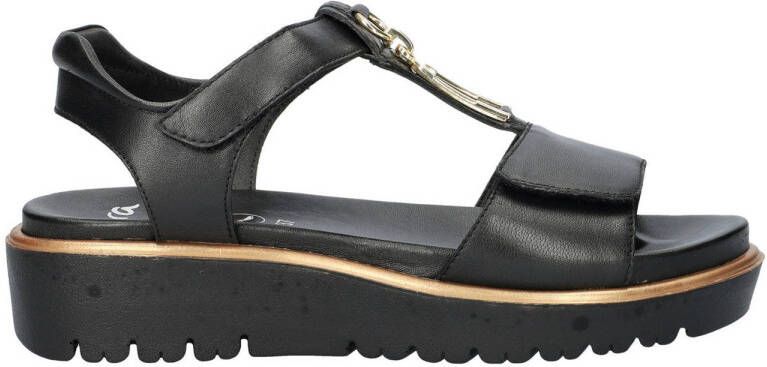 Ara Bilbao leren sandalen zwart
