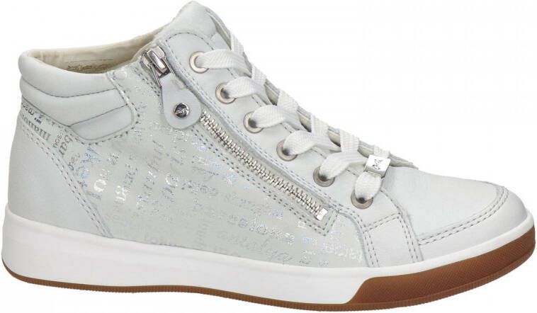 Ara hoge leren veterschoenen wit